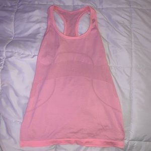 Pink lululemon tank top